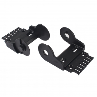 Set of connecting elements of the 2600/2700 series chain, pivoting with a comb